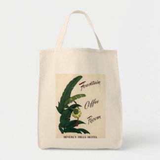 La bolsa de asas de las palmas del hotel de