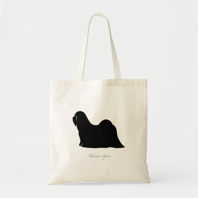 La bolsa de asas de Lasa Apso (silueta negra) (Frente)