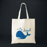 La bolsa de asas de libro empaqueta la ballena<br><div class="desc">Una bolsa de asas personalizada del libro de Jonah y de la ballena.  El nombre es una plantilla de modo que usted pueda cambiarla fácilmente.  También,  usando el "personalizar" opción usted puede cambiar el estilo de fuente.  ¡Disfrute de la vida y de las gracias por parar cerca!</div>