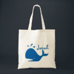 La bolsa de asas de libro empaqueta la ballena<br><div class="desc">Una bolsa de asas personalizada del libro de Jonah y de la ballena.  El nombre es una plantilla de modo que usted pueda cambiarla fácilmente.  También,  usando el "personalizar" opción usted puede cambiar el estilo de fuente.  ¡Disfrute de la vida y de las gracias por parar cerca!</div>
