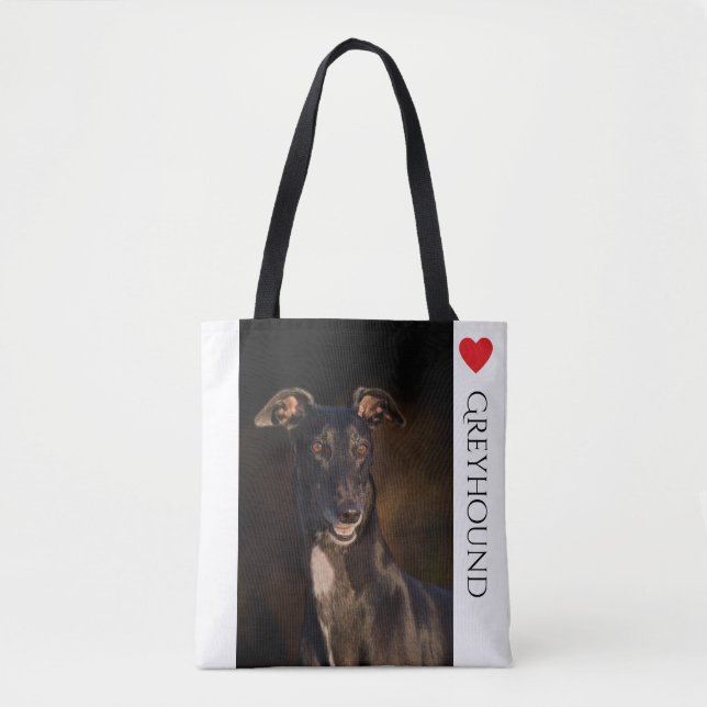 La bolsa de asas de los amantes del galgo (Anverso)