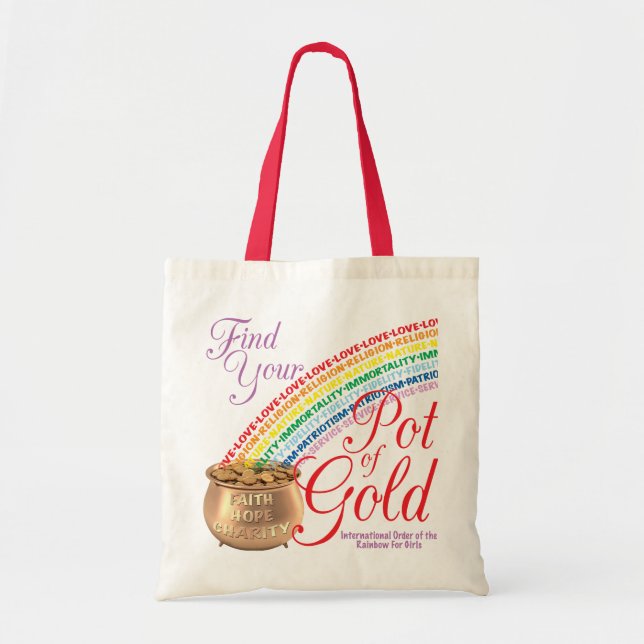 La bolsa de asas de los chicas del arco iris (Frente)