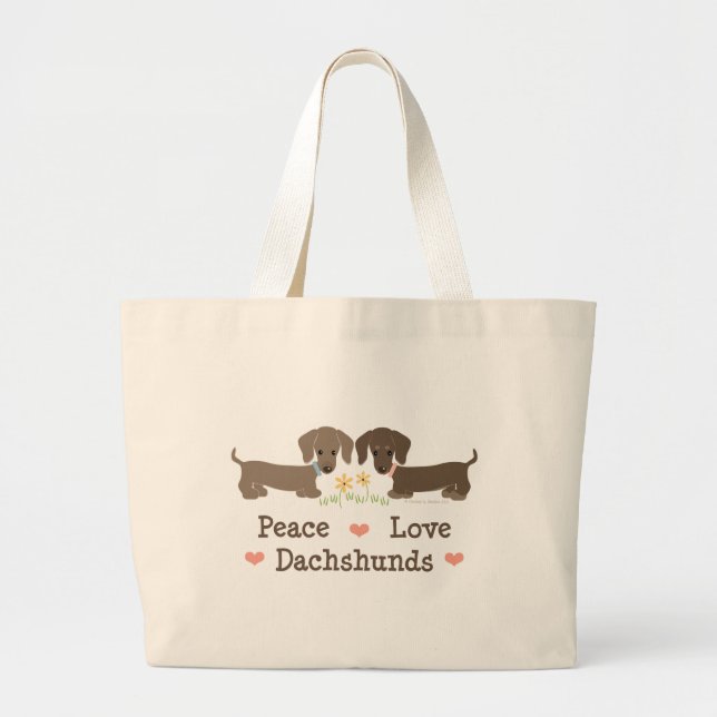 La bolsa de asas de los Dachshunds del amor de la (Frente)