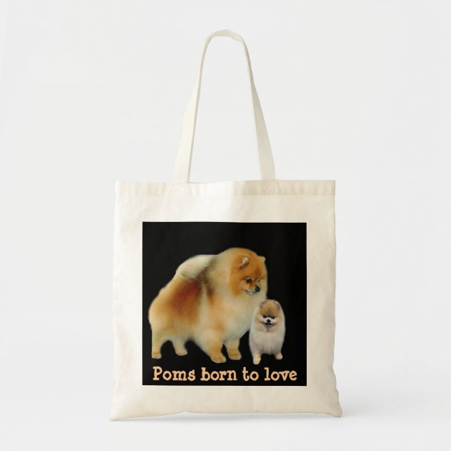 La bolsa de asas de los Pals de Pomeranian (Frente)
