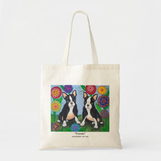 La bolsa de asas de los perritos de Boston Terrier