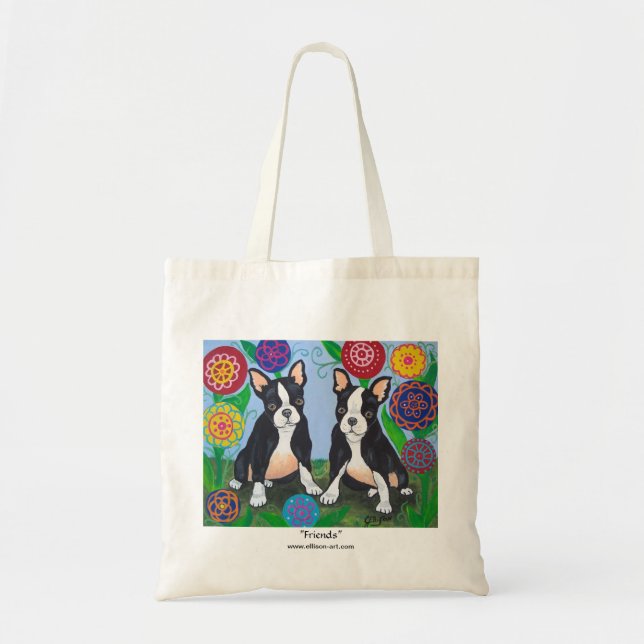 La bolsa de asas de los perritos de Boston Terrier (Frente)