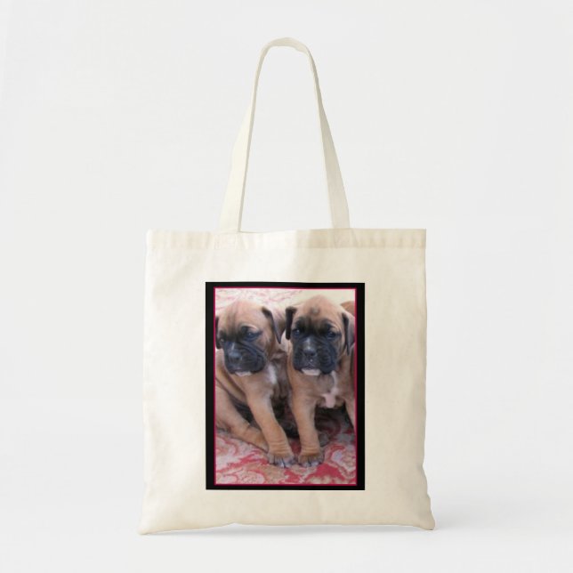 La bolsa de asas de los perritos del boxeador (Frente)