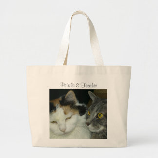 La bolsa de asas de los pétalos y de la pluma