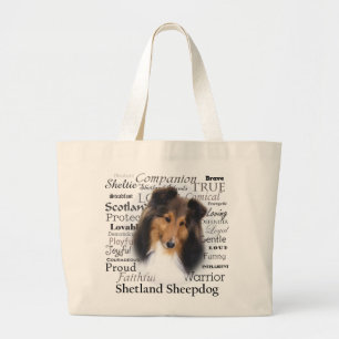 La bolsa de asas de los rasgos de Sheltie