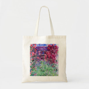 La bolsa de asas de los rosas de Monet