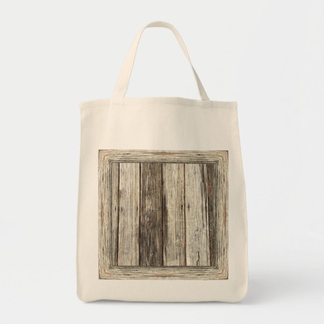 La bolsa de asas "de madera" resistida: Elija el (Frente)