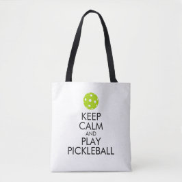 La bolsa de asas de Pickleball - guarde la calma y