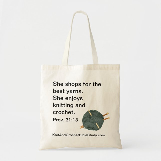 La bolsa de asas de punto y del ganchillo (Frente)