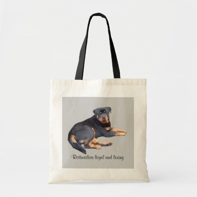 La bolsa de asas de Rottweiler (Frente)