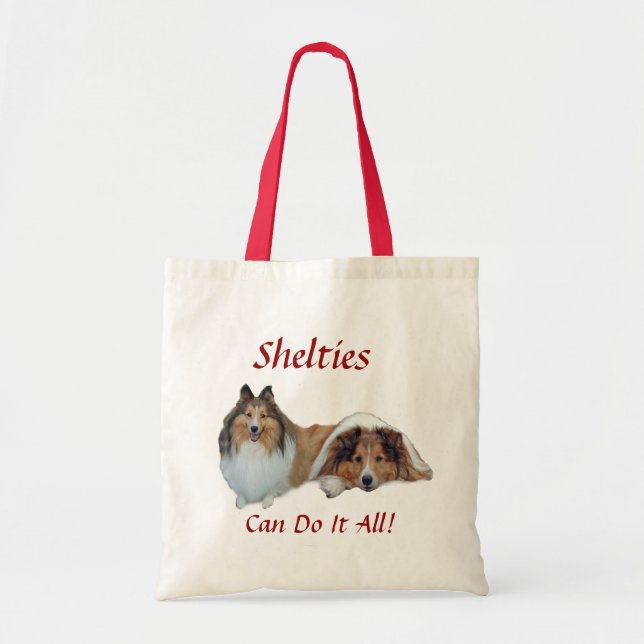 La bolsa de asas de Sheltie (Frente)