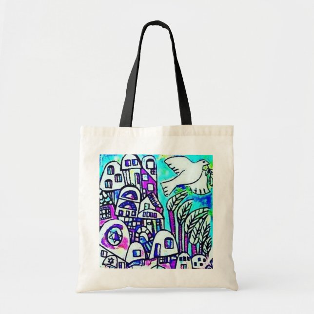 La bolsa de asas de Tallis - ciudad de la lavanda (Frente)
