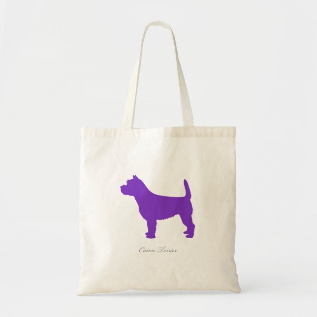 La bolsa de asas de Terrier de mojón (silueta (Frente)