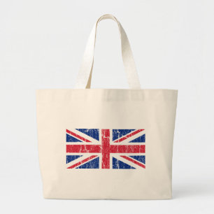 La bolsa de asas de Union Jack del vintage