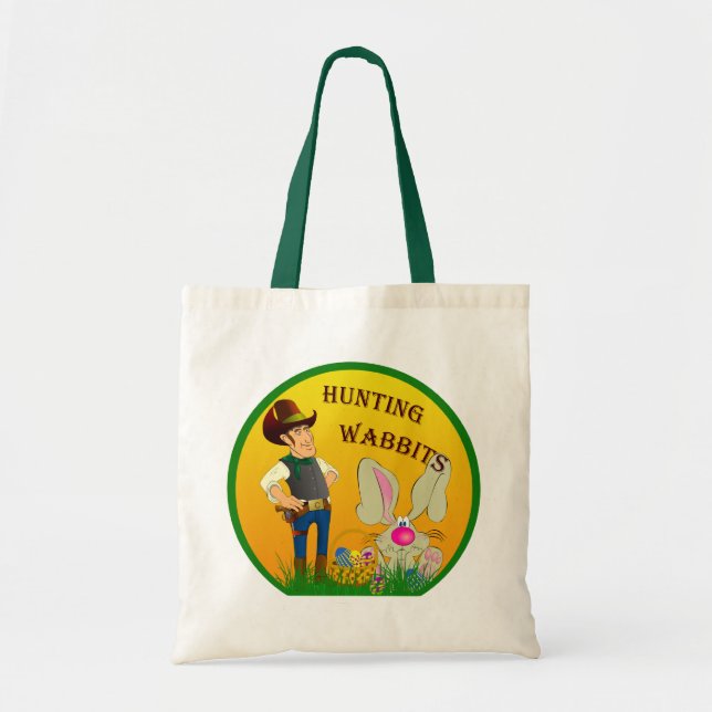 La bolsa de asas de Wabbits Pascua de la caza (Frente)