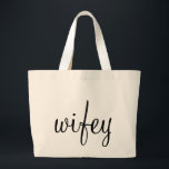 La bolsa de asas de Wifey<br><div class="desc">¡La bolsa de asas perfecta para un fiesta del bachelorette o un recién casado durante su luna de miel!</div>
