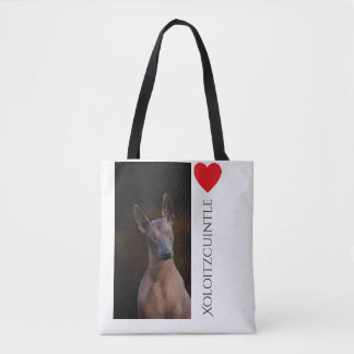 La bolsa de asas de Xoloitzcuintle