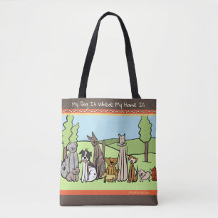 La bolsa de asas del amante del perro