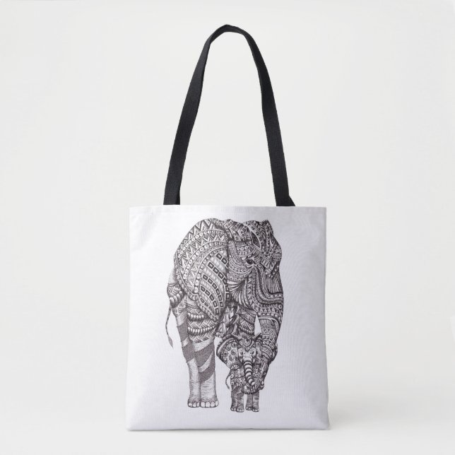 La bolsa de asas del amor del elefante (Anverso)