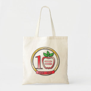 La bolsa de asas del aniversario de 10 años