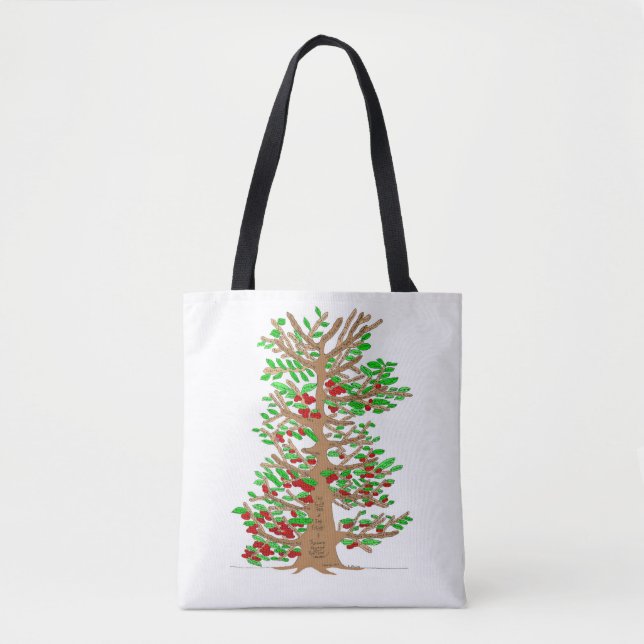 La bolsa de asas del árbol de familia de Knutson (Anverso)