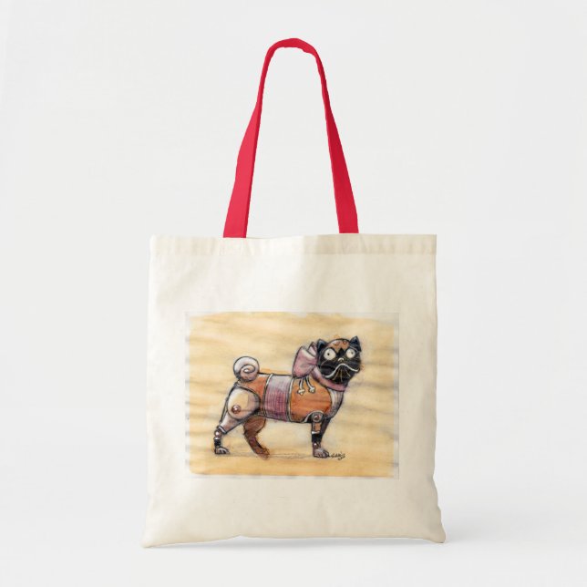 La bolsa de asas del barro amasado de Steampunk (Frente)