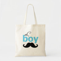 La bolsa de asas del bigote del azul oh