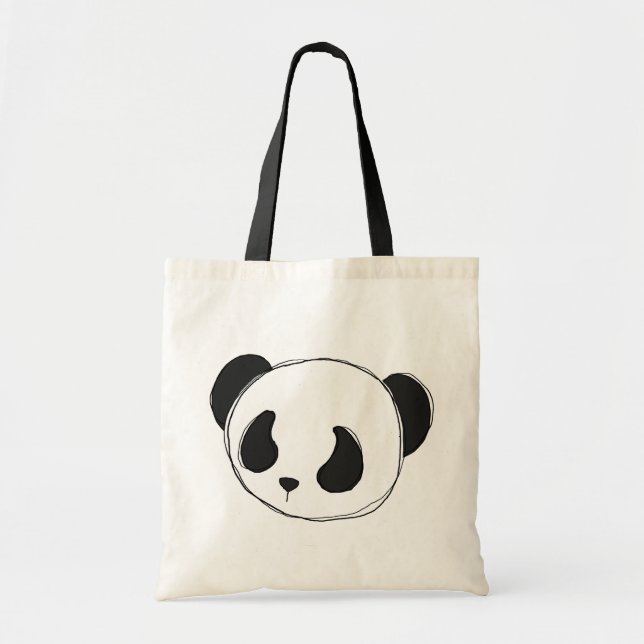 la bolsa de asas del bosquejo de la panda (Frente)