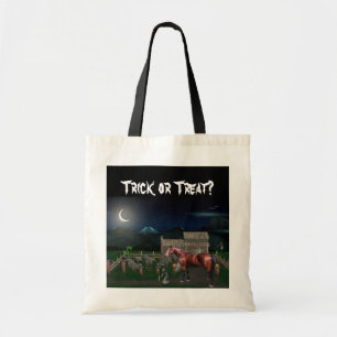 La bolsa de asas del caballo de Halloween