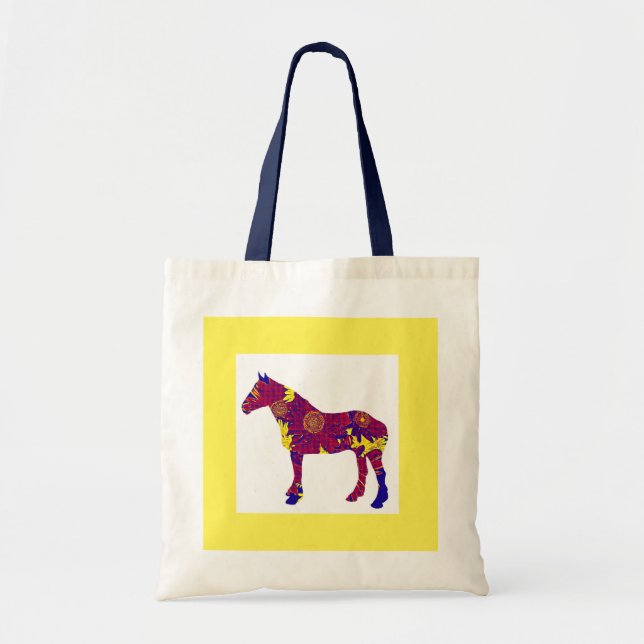 La bolsa de asas del caballo del arte pop (Frente)