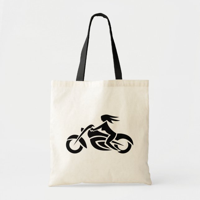 La bolsa de asas del chica del motorista (Frente)