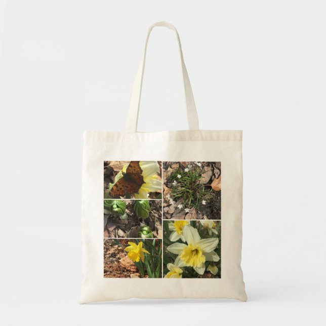 LA BOLSA DE ASAS DEL COLLAGE DE LA FLOR (Frente)