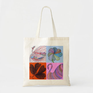 La bolsa de asas del collage por la margarita