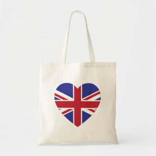 La bolsa de asas del corazón de Union Jack