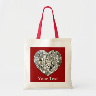 La bolsa de asas del corazón del diamante
