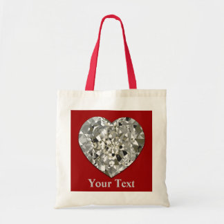 La bolsa de asas del corazón del diamante