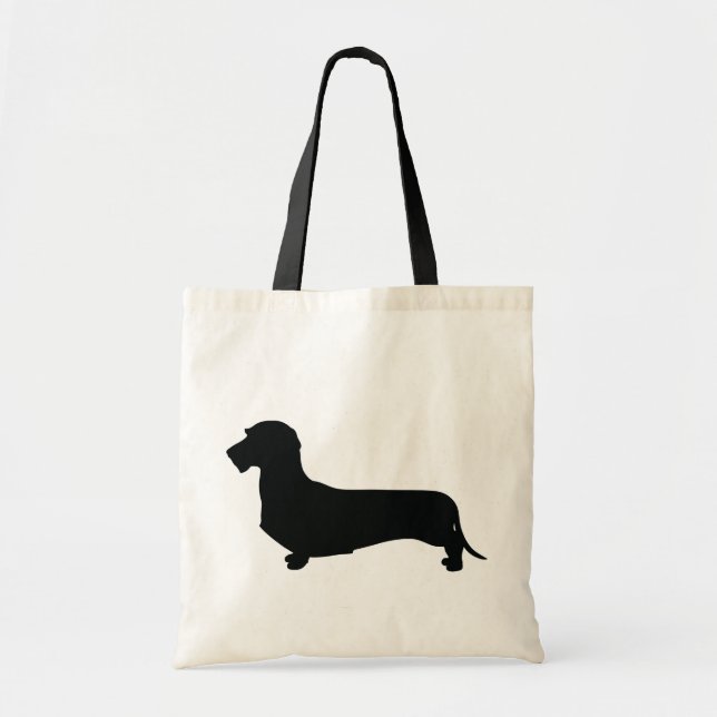 La bolsa de asas del Dachshund del pelo del (Frente)