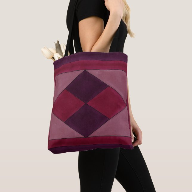 La bolsa de asas del diseño del diamante (Detalle)