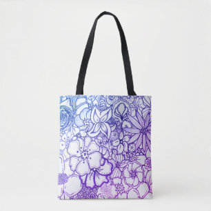 La bolsa de asas del diseño floral de Miami