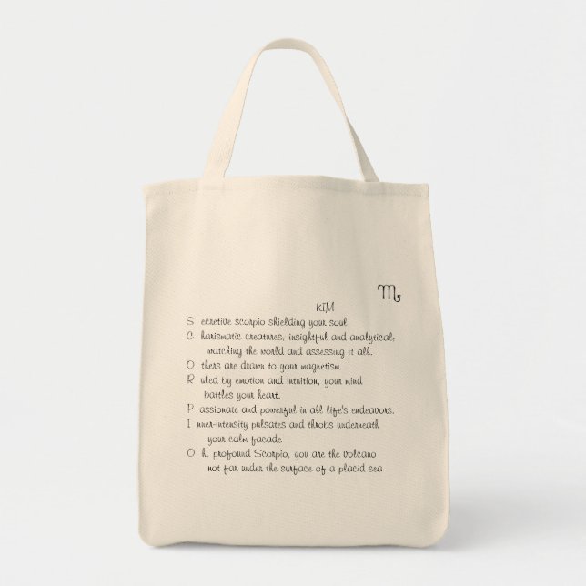 La bolsa de asas del escorpión de KIM (Frente)