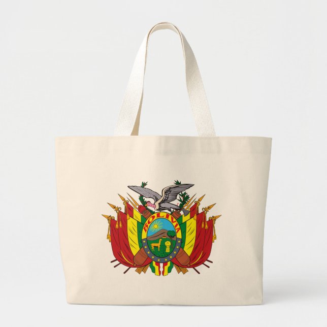 La bolsa de asas del escudo de armas de Bolivia (Frente)