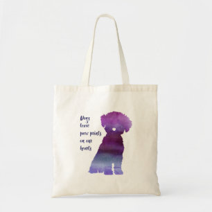 La bolsa de asas del estilo de Bichon Frise de los