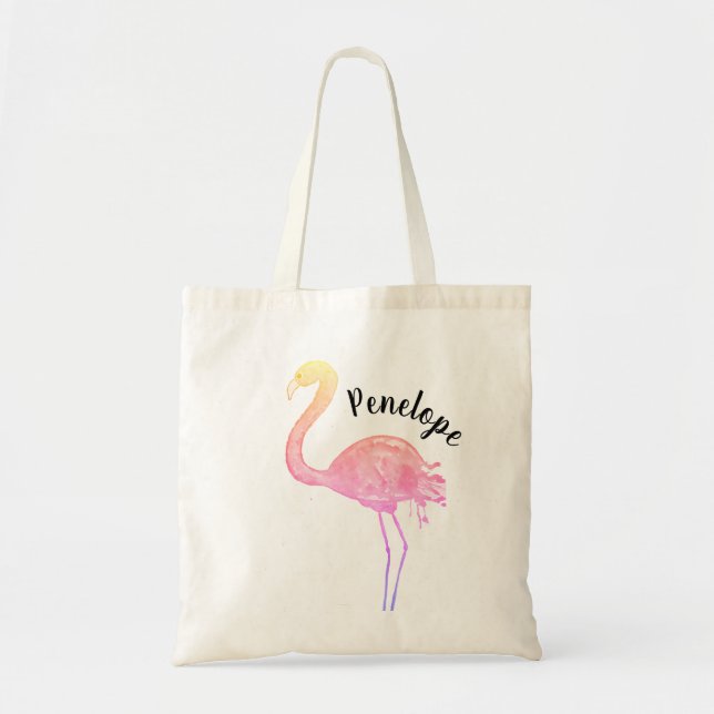La bolsa de asas del flamenco con nombre (Frente)