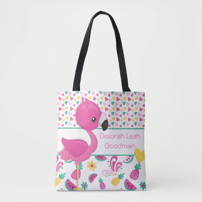 La bolsa de asas del flamenco - personalizada (Anverso)