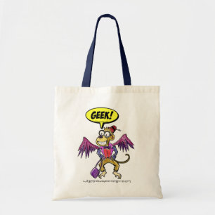 La bolsa de asas del friki del mono del vuelo