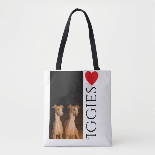 La bolsa de asas del galgo italiano (Anverso)